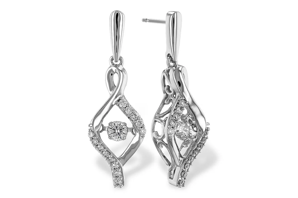 Diamond Earrings in white gold