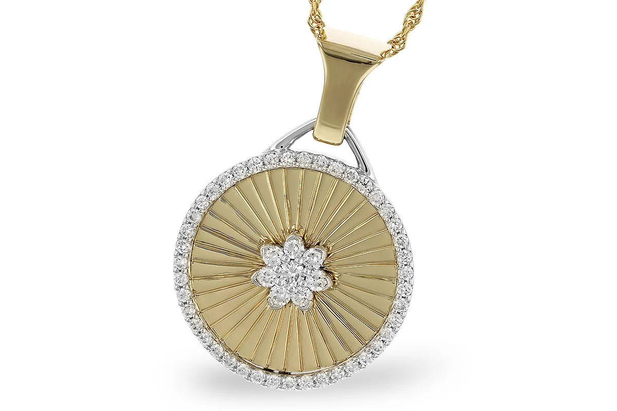 Diamond Necklace in yellow & white