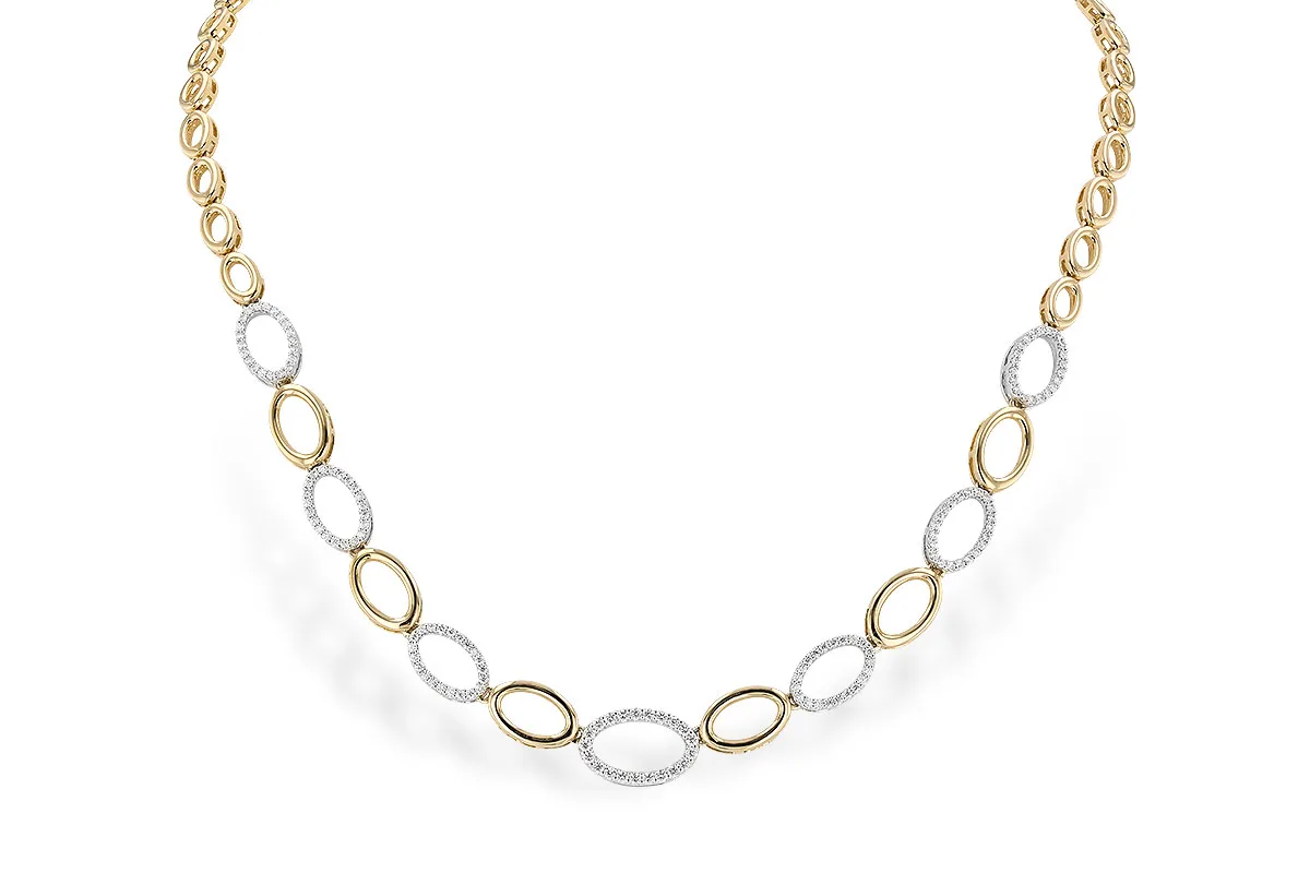 Diamond Necklace in yellow & white