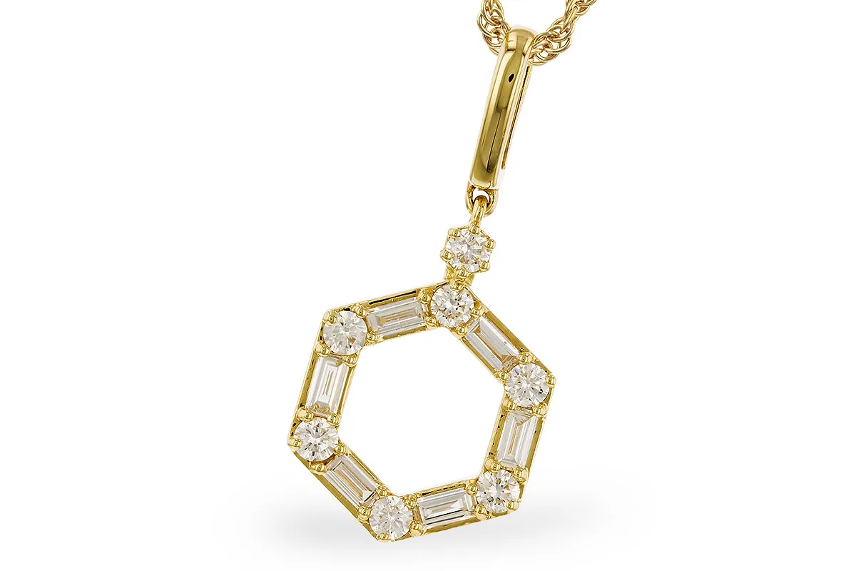 Diamond Necklace in yellow gold