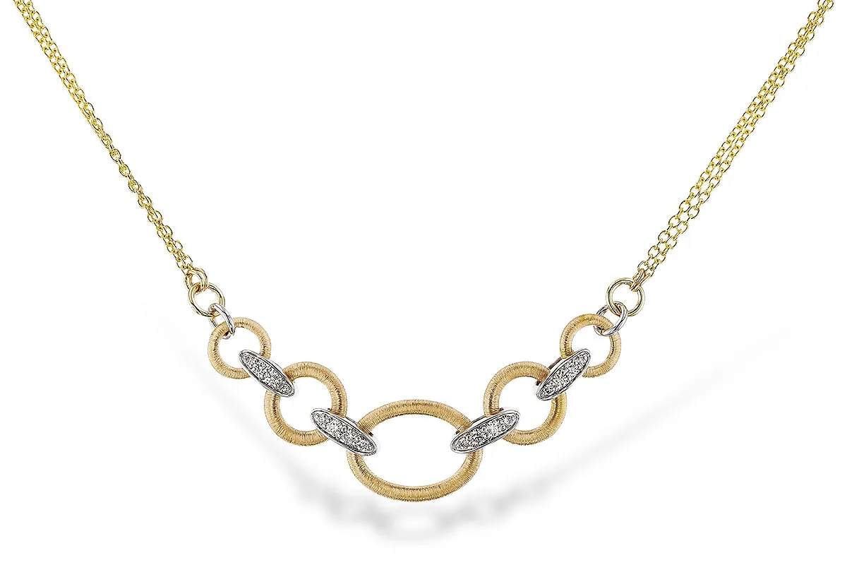 Diamond Necklace in yellow & white
