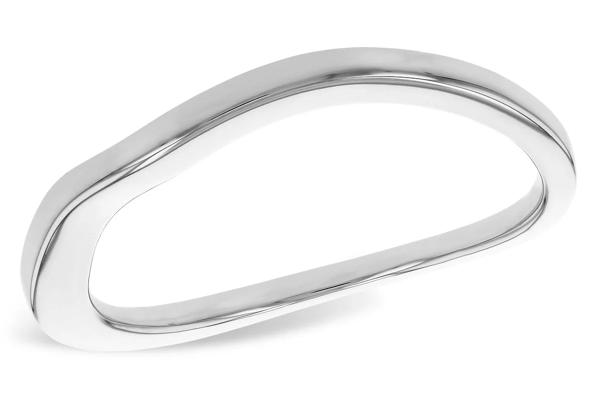Gold Wedding Band in white gold
