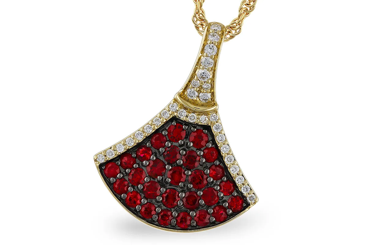 Ruby Necklace in yellow gold