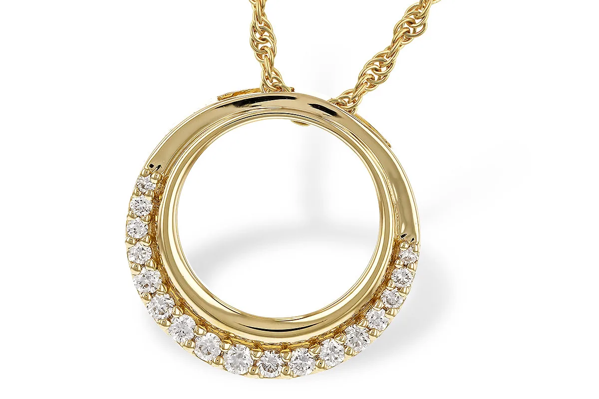 Diamond Necklace in yellow gold