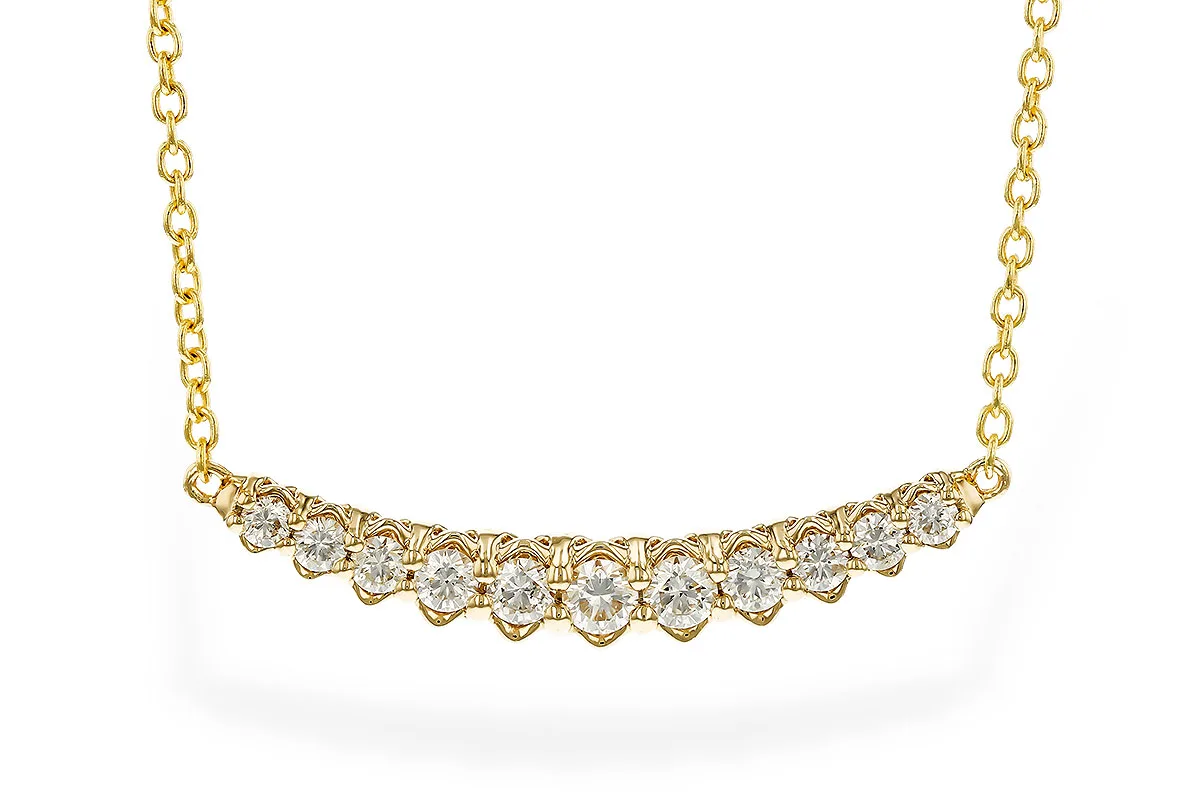 Diamond Necklace in yellow gold