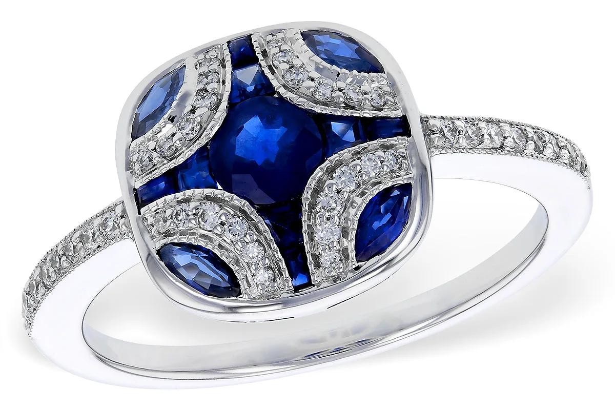 Sapphire Ring in white gold