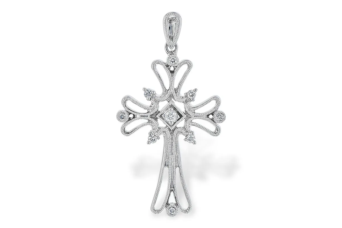 Diamond Pendant in white gold