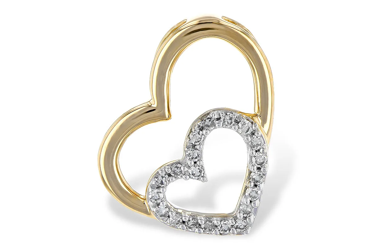 Diamond Pendant in yellow gold