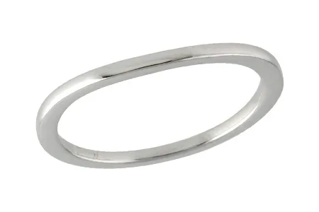 Gold Wedding Band in white gold