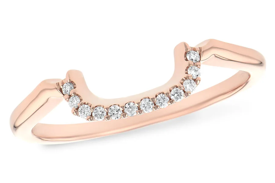 Diamond Wedding Band in rose gold