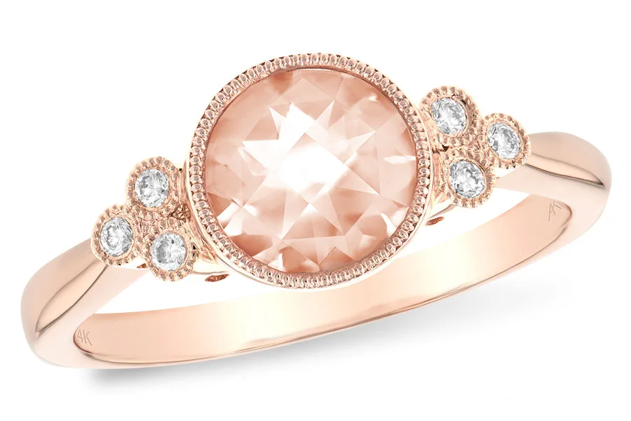 Morganite Ring in rose gold