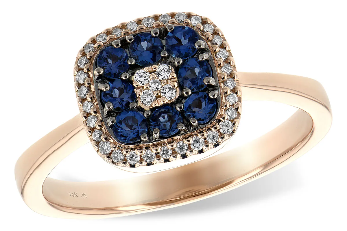 Sapphire Ring in rose gold