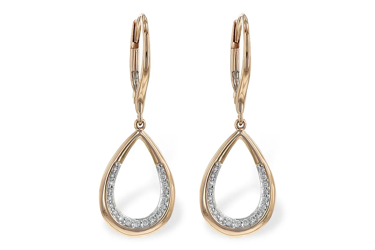 Diamond Earrings in rose gold