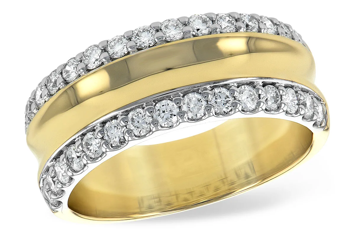 Diamond Wedding Band in two-tone