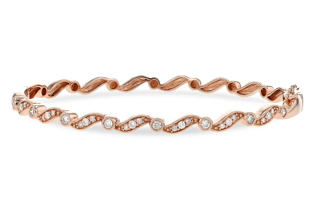 Diamond Bangle in rose gold