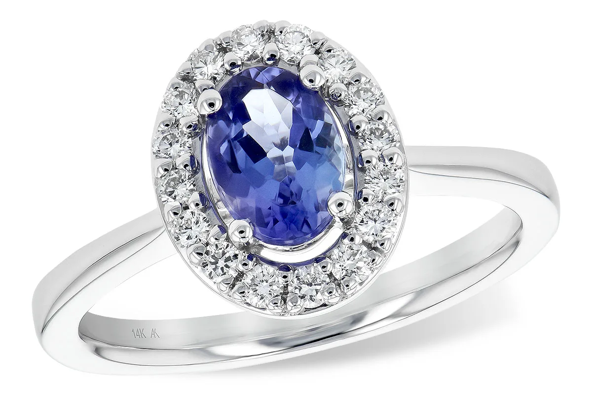 Tanzanite Ring in white gold