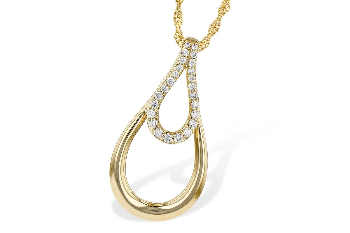 Diamond Necklace in yellow gold