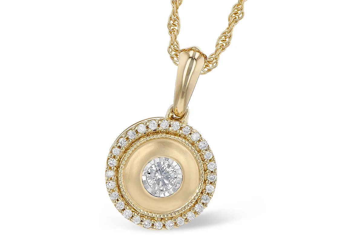 Diamond Necklace in yellow gold