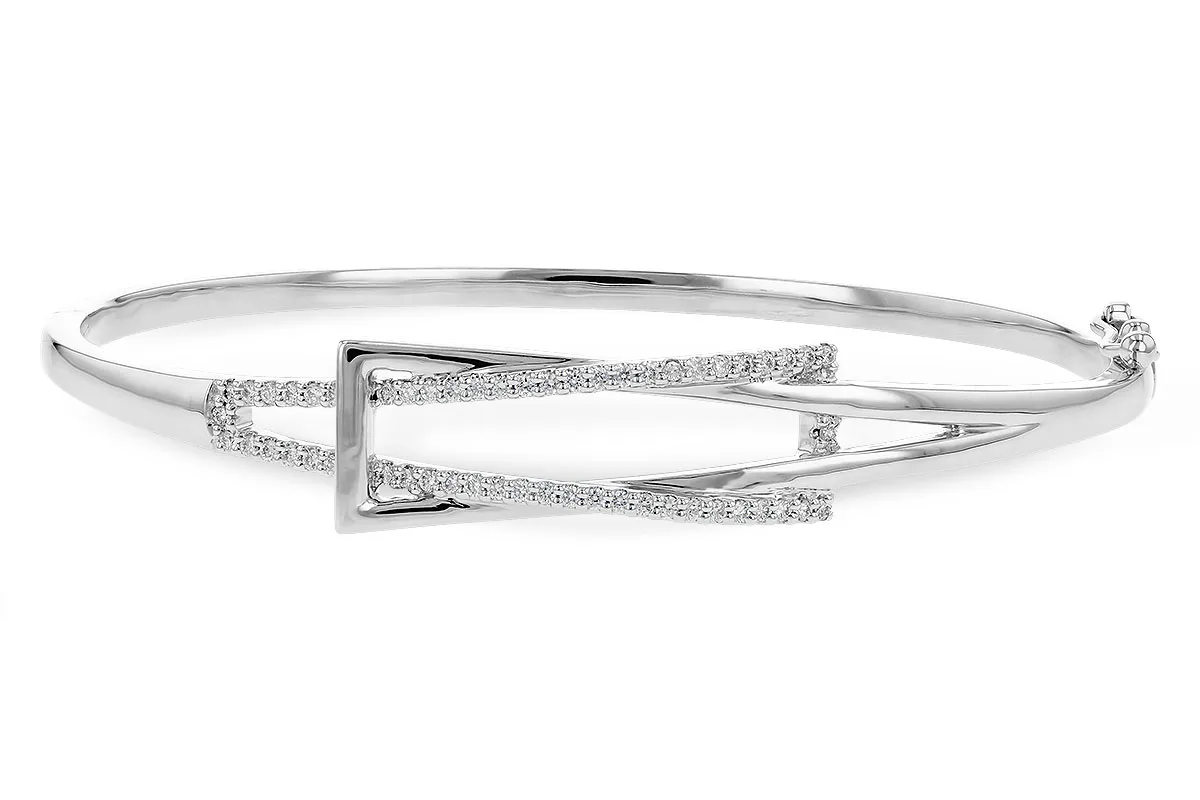 Diamond Bangle in white gold