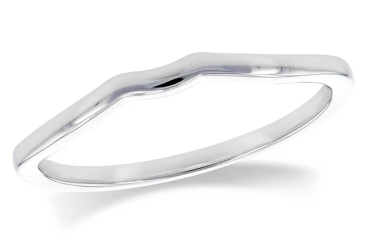 Gold Wedding Band in white gold