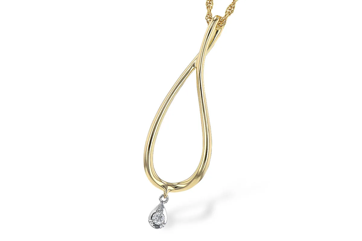 Diamond Necklace in yellow & white