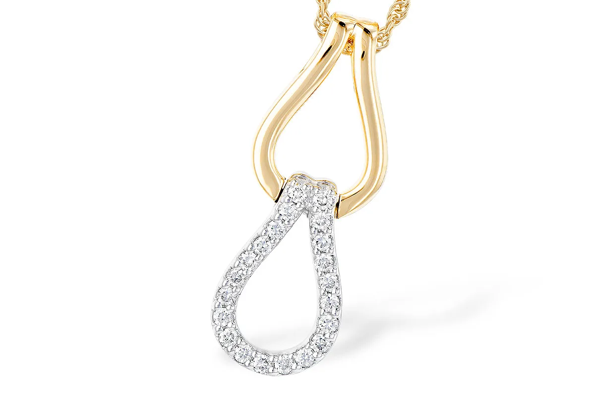 Diamond Necklace in yellow & white