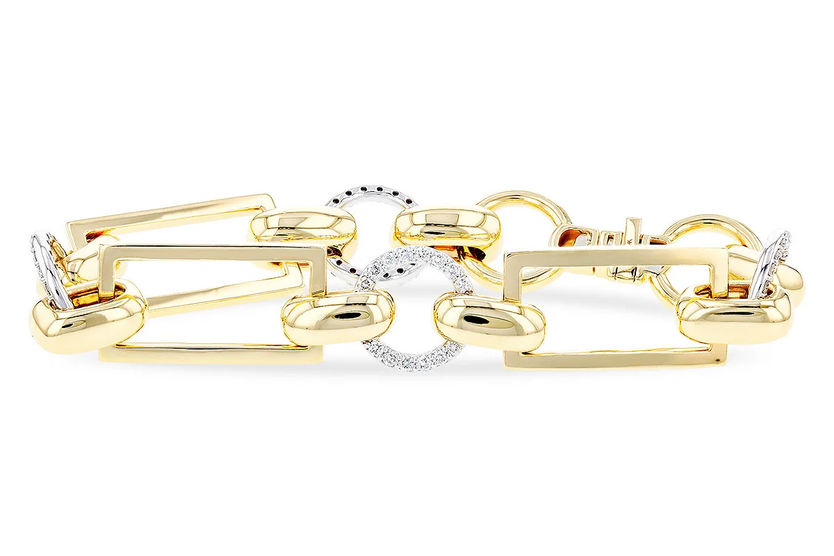 Diamond Bracelet in yellow & white