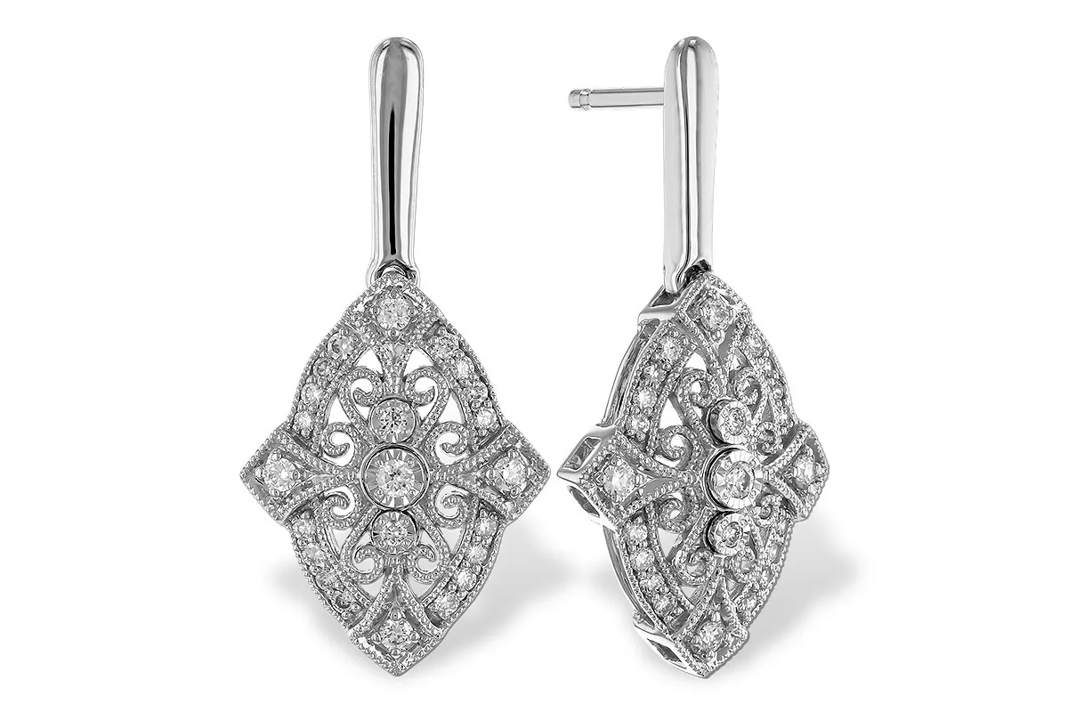 Diamond Earrings in white gold