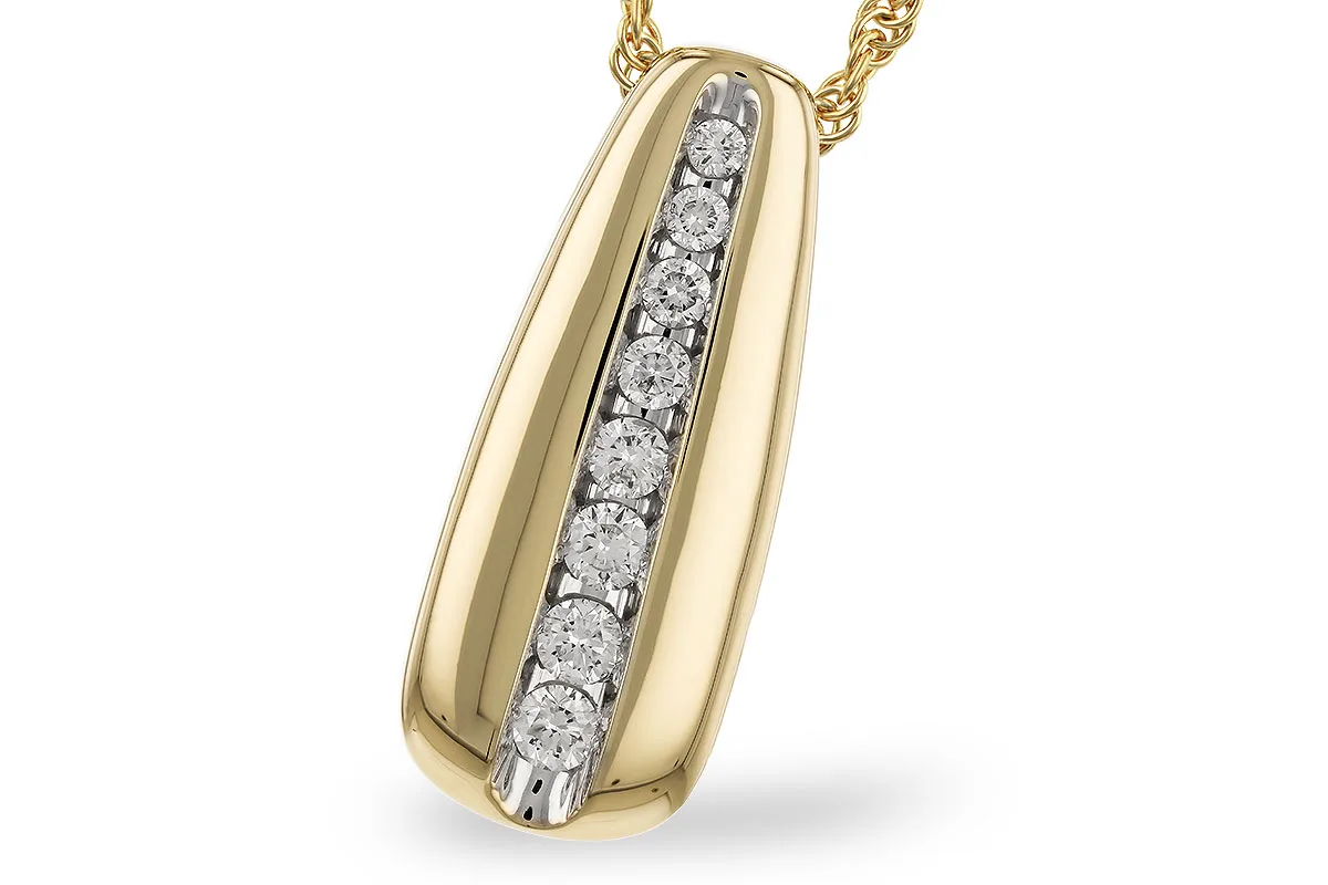 Diamond Necklace in yellow gold