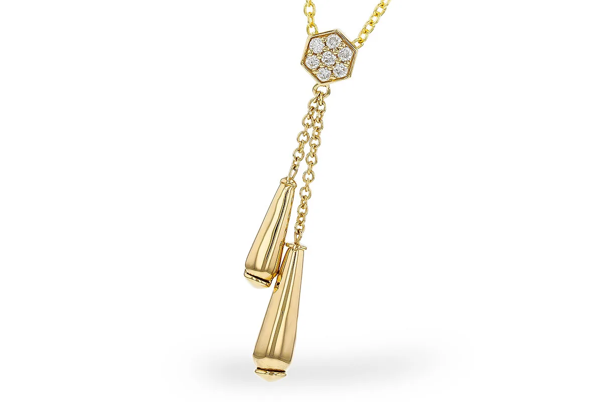 Diamond Necklace in yellow gold