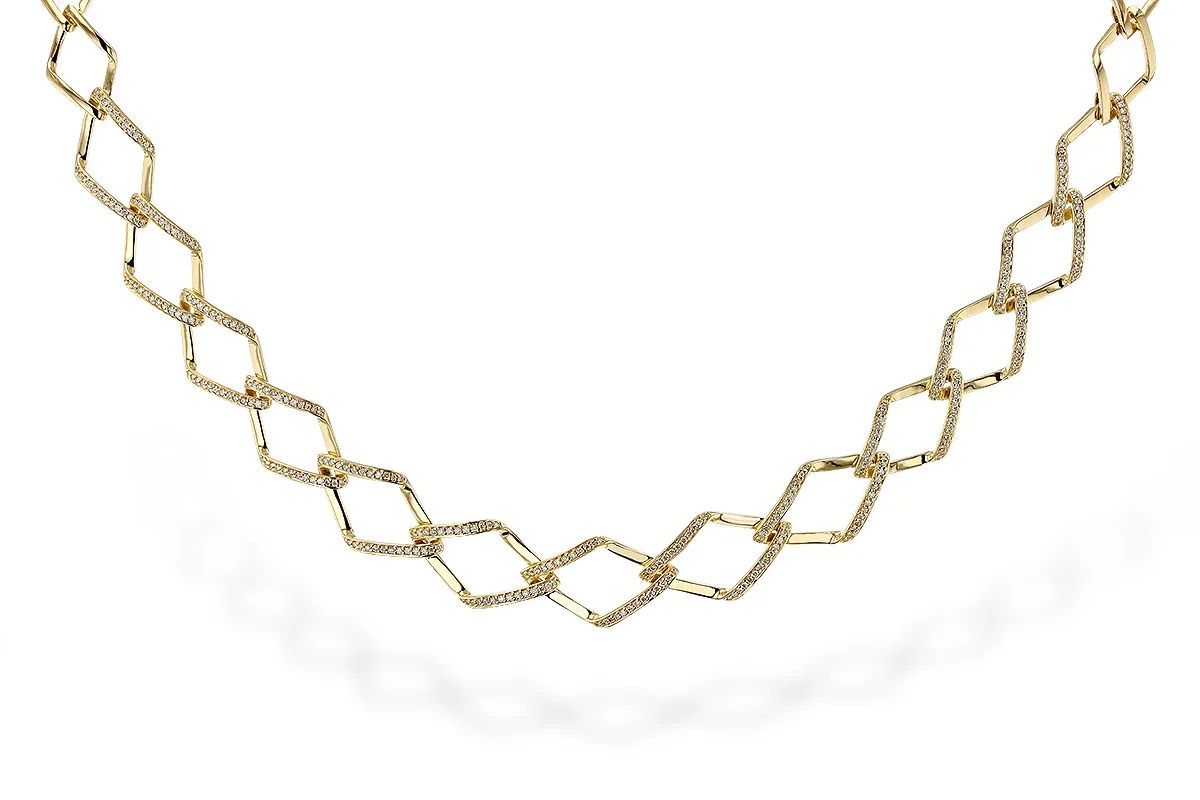 Diamond Necklace in yellow gold