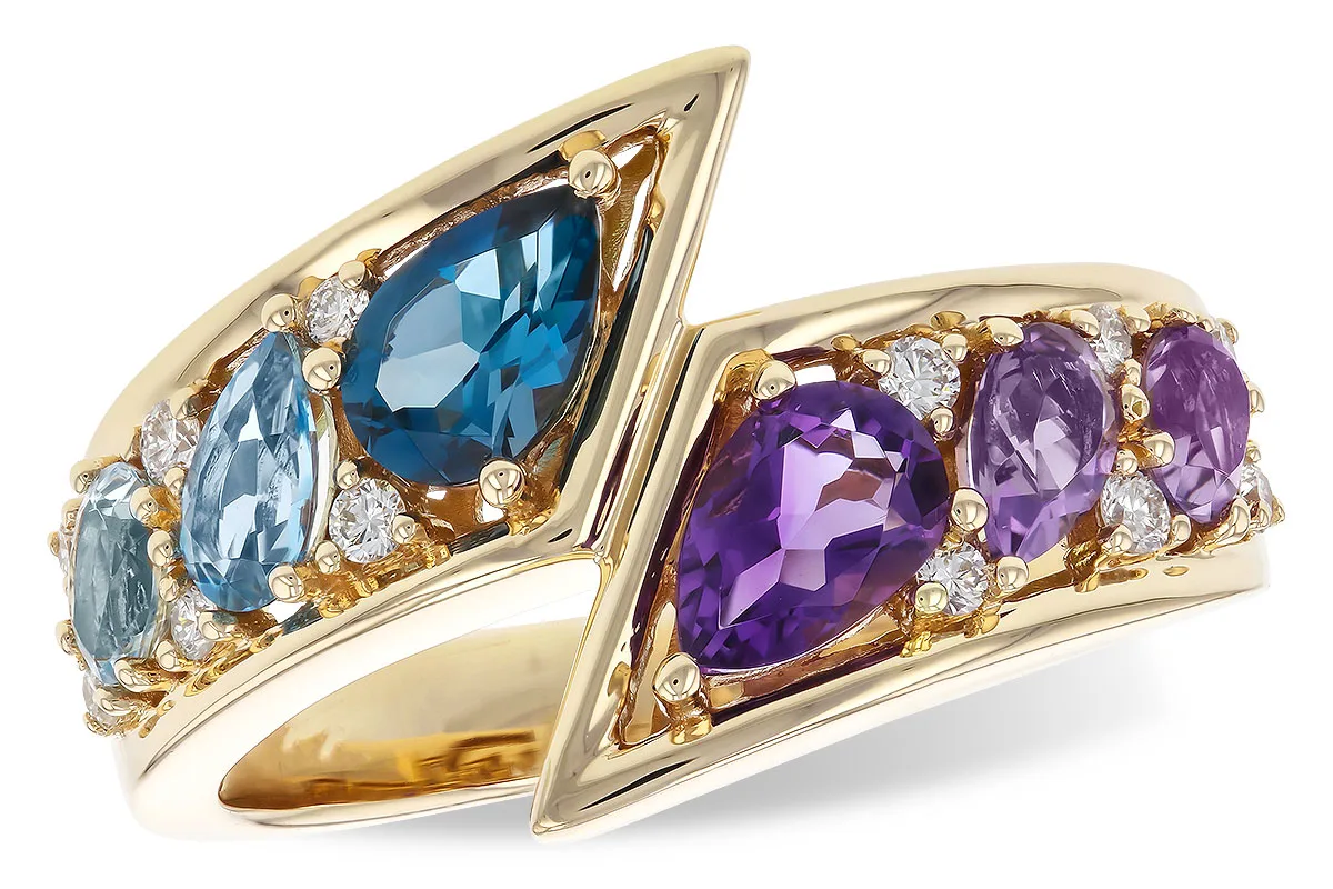 Semi-Precious Stone Ring in yellow gold