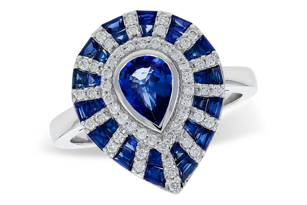 Sapphire Ring in white gold