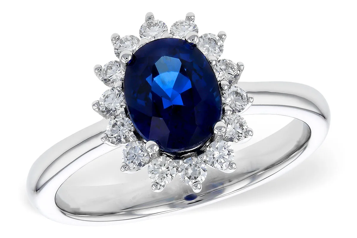 Sapphire Ring in white gold
