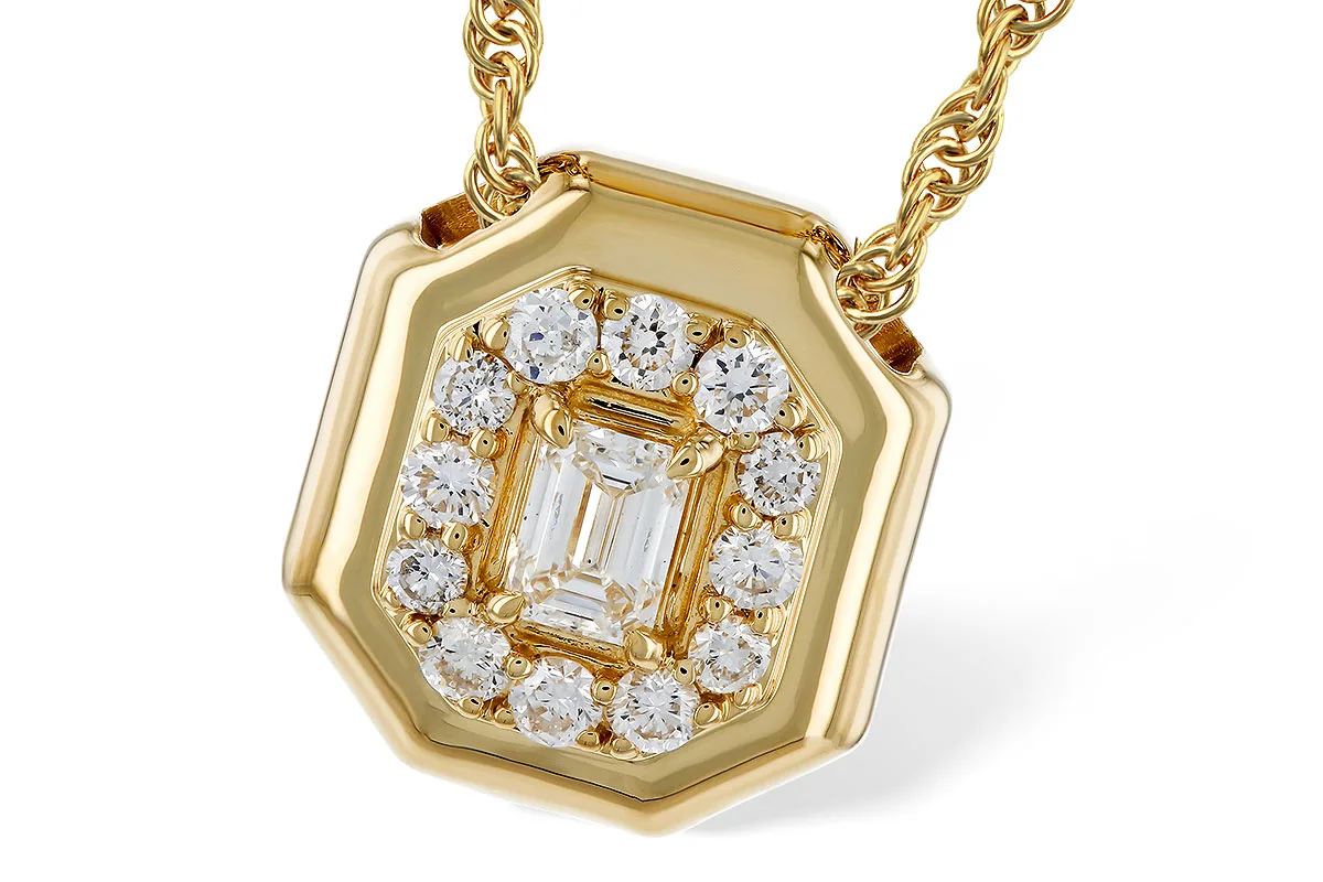 Diamond Necklace in yellow gold