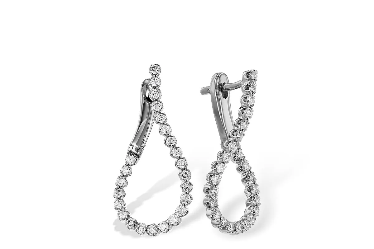 Diamond Earrings in white gold