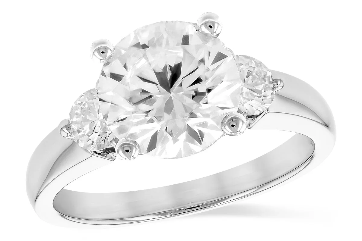 Diamond Semi-Mount Engagement Ring in white gold
