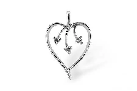 Diamond Pendant in white gold