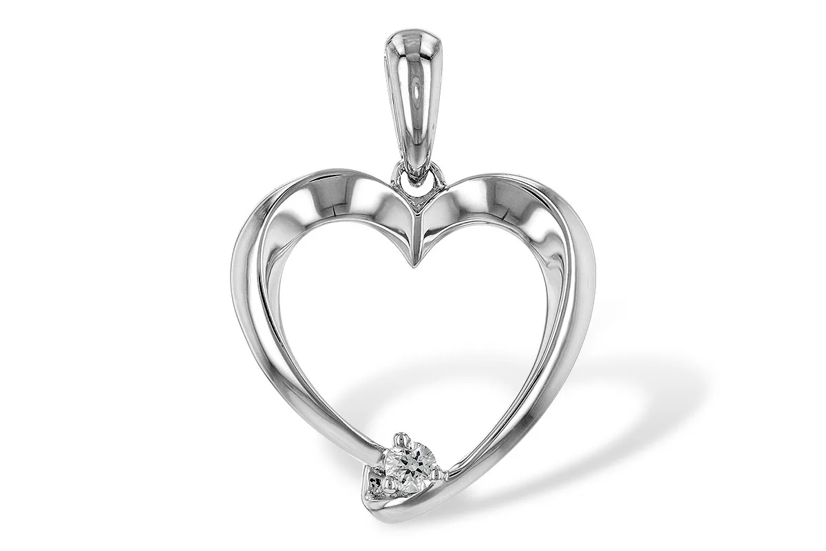 Diamond Pendant in white gold