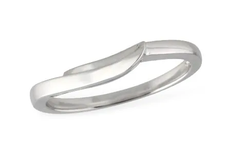 Gold Wedding Band in white gold