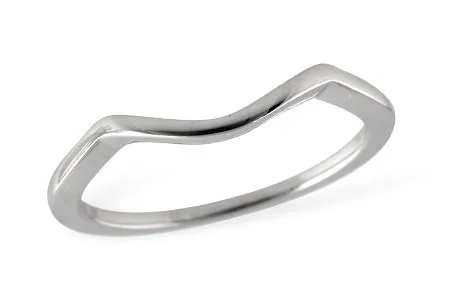 Gold Wedding Band in white gold