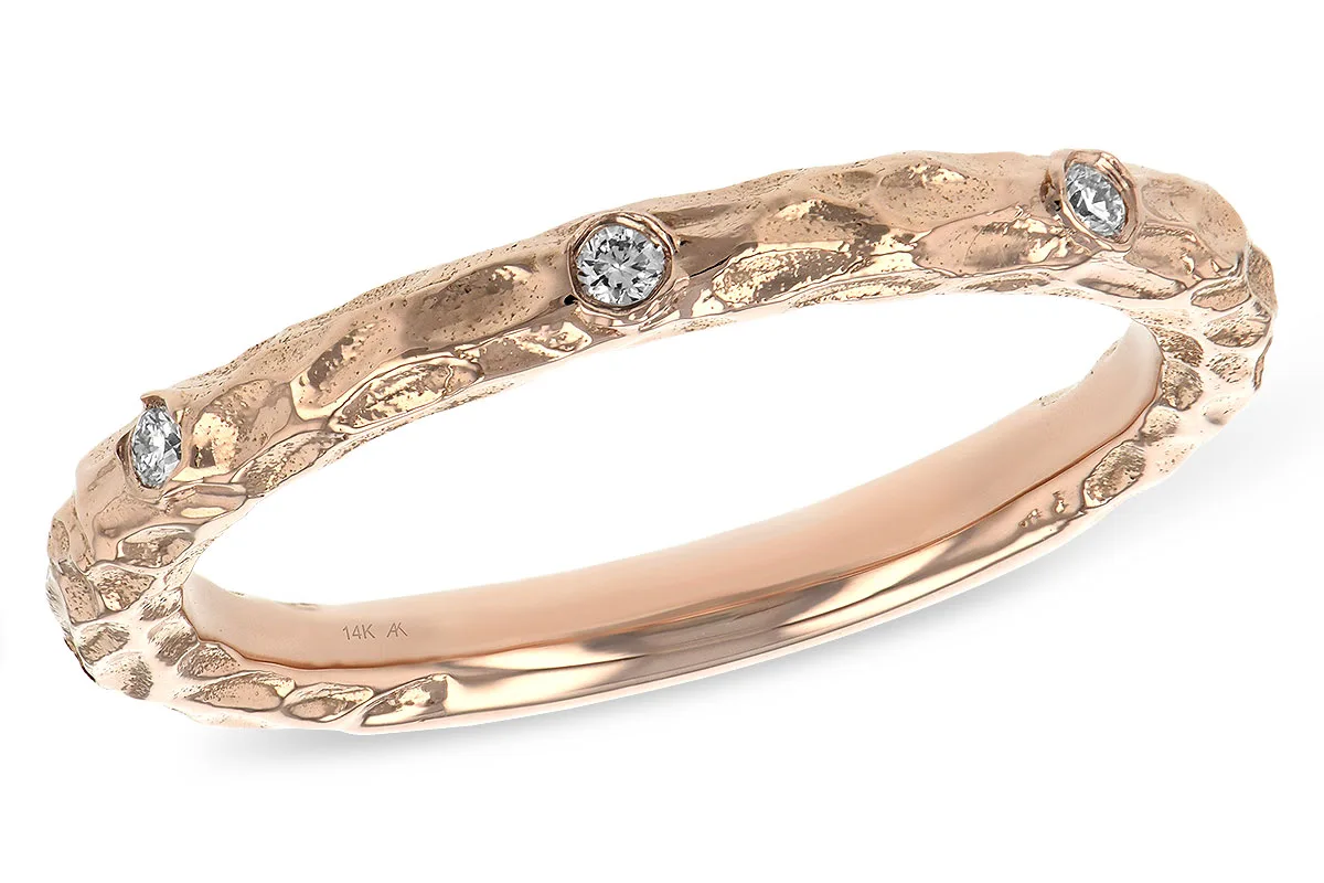 Diamond Wedding Band in rose gold