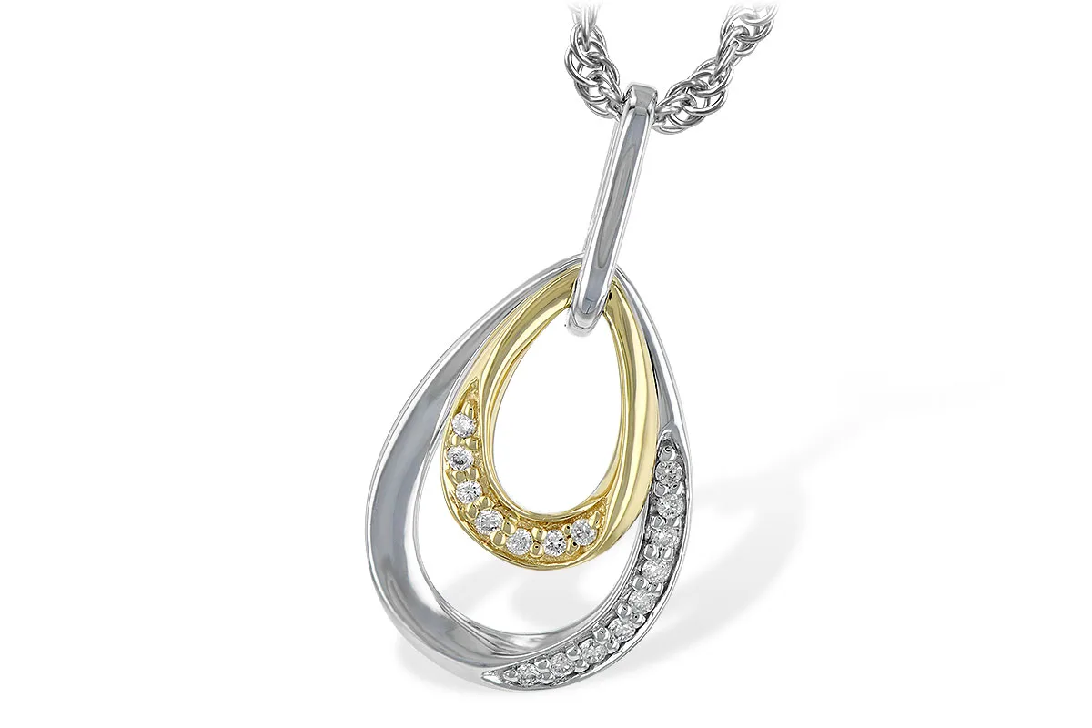 Diamond Necklace in two-tone (reversed)