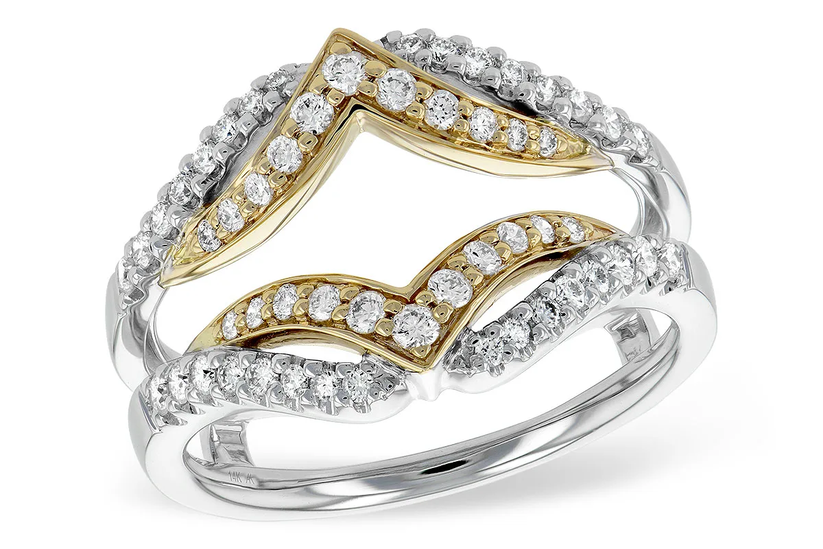 Diamond Ring in two-tone (reversed)