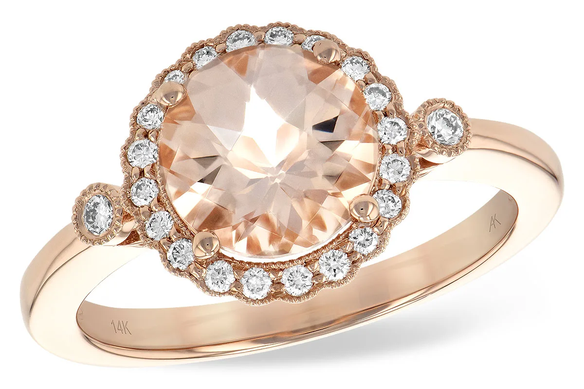 Morganite Ring in rose gold