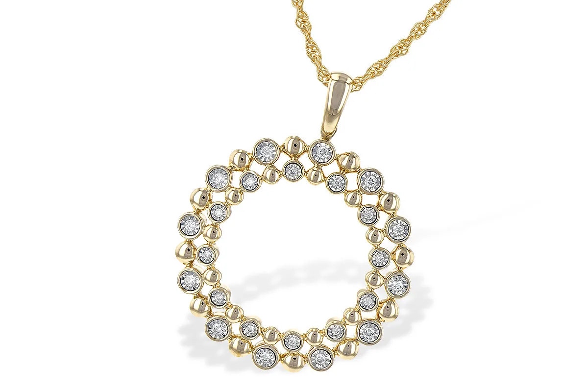 Diamond Necklace in yellow gold