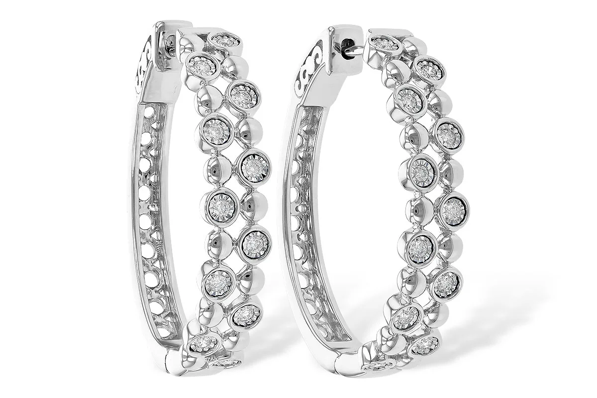 Diamond Earrings in white gold