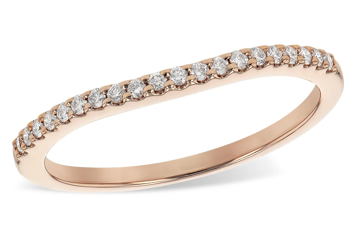 Diamond Wedding Band in rose gold