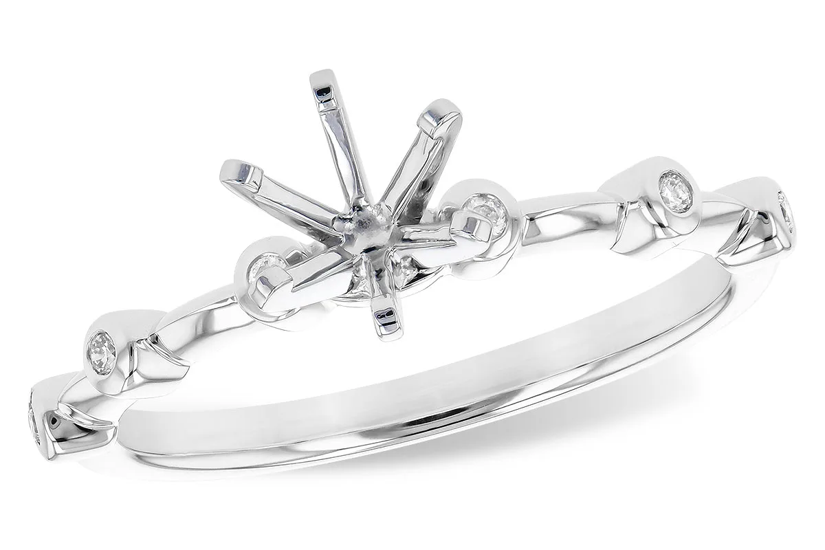 Diamond Semi-Mount Engagement Ring in white gold
