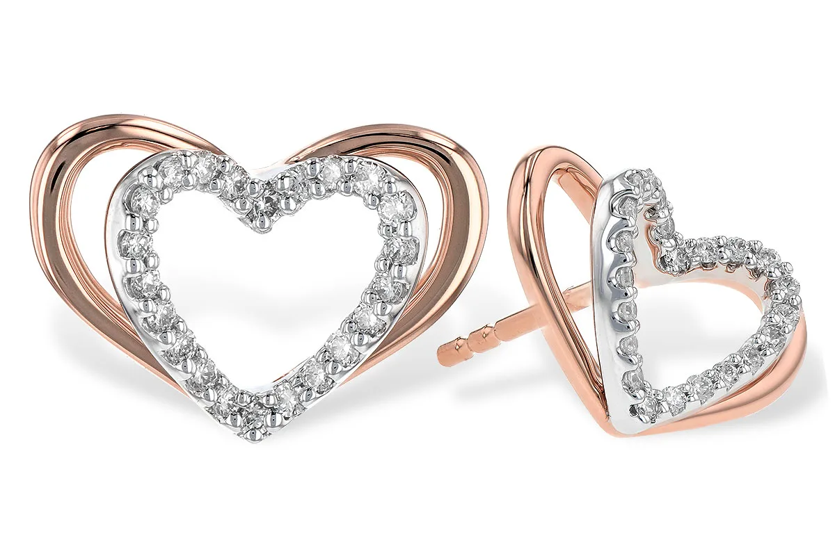 Diamond Earrings in rose gold